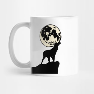 Full moon deer slab Mug